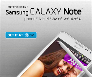 Galaxy Noteの広告が多い