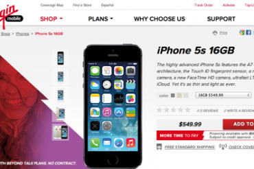 Virgin MobileがiPhone 5s/5cを値引き販売