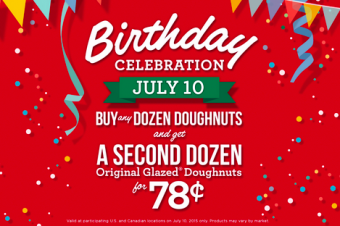 Krispy Kremeの78周年を祝う
