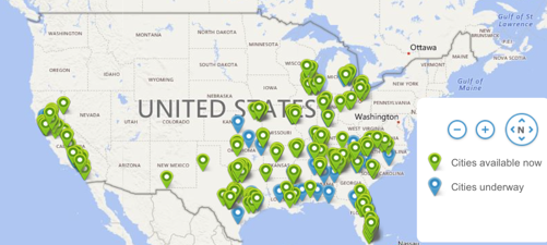 AT&T Fiberの提供地域が51都市圏に