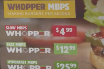 Burger Kingがワッパーでネット中立性を解説