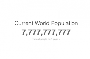 世界の人口が7のゾロ目になった