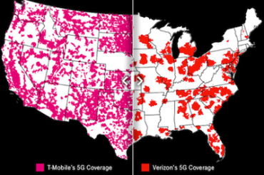 T-Mobileがミッドバンド5Gを2倍に拡張